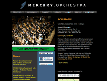 Tablet Screenshot of mercuryorchestra.org